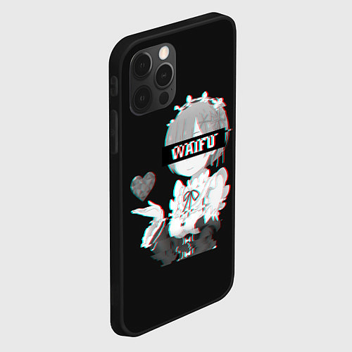 Чехол iPhone 12 Pro Re:Zero / 3D-Черный – фото 2