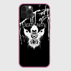 Чехол для iPhone 12 Pro Death Note, цвет: 3D-малиновый