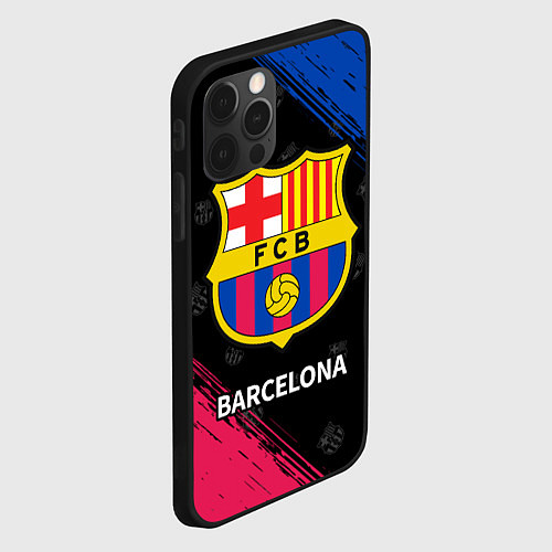 Чехол iPhone 12 Pro BARCELONA БАРСЕЛОНА / 3D-Черный – фото 2