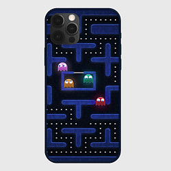 Чехол для iPhone 12 Pro Pacman, цвет: 3D-черный