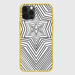 Чехол для iPhone 12 Pro Bring me the horizon white, цвет: 3D-желтый