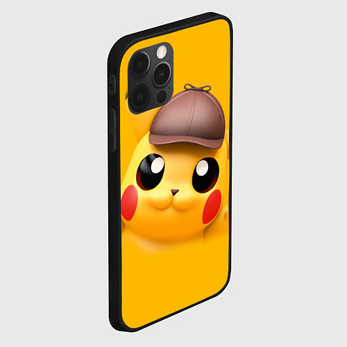 Чехол iPhone 12 Pro Pikachu Pika Pika / 3D-Черный – фото 2