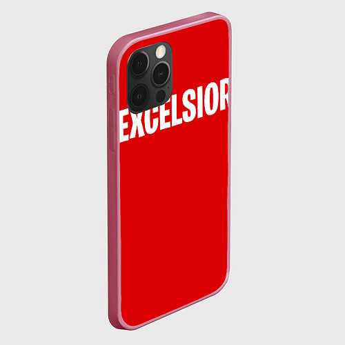 Чехол iPhone 12 Pro EXCELSIOR / 3D-Малиновый – фото 2