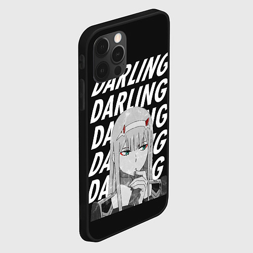 Чехол iPhone 12 Pro ZeroTwo Darling in the Franx / 3D-Черный – фото 2