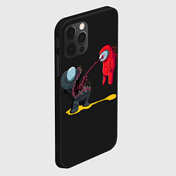 Чехол для iPhone 12 Pro Among Us, цвет: 3D-черный — фото 2