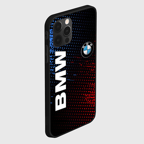 Чехол iPhone 12 Pro BMW ТЕКСТУРА / 3D-Черный – фото 2