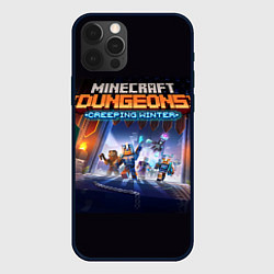 Чехол для iPhone 12 Pro Minecraft Dungeons, цвет: 3D-черный