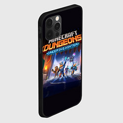 Чехол для iPhone 12 Pro Minecraft Dungeons, цвет: 3D-черный — фото 2