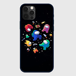 Чехол для iPhone 12 Pro Among Us, цвет: 3D-черный