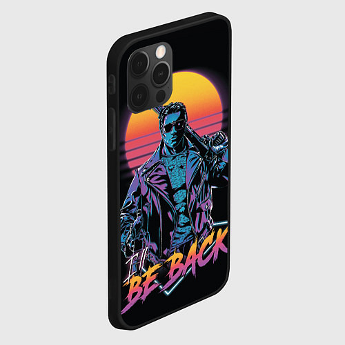 Чехол iPhone 12 Pro I WILL BE BACK TERMINATOR / 3D-Черный – фото 2