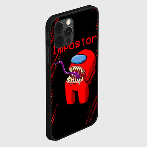 Чехол iPhone 12 Pro AMONG US - MONSTER / 3D-Черный – фото 2