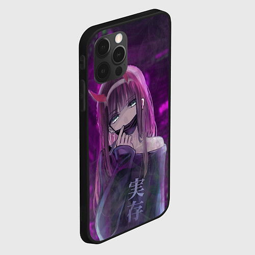 Чехол iPhone 12 Pro Zero Two in mask / 3D-Черный – фото 2