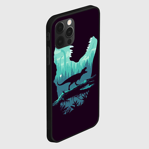 Чехол iPhone 12 Pro T-Rex / 3D-Черный – фото 2