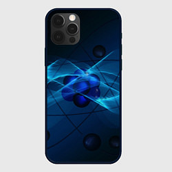 Чехол для iPhone 12 Pro Атом, цвет: 3D-черный