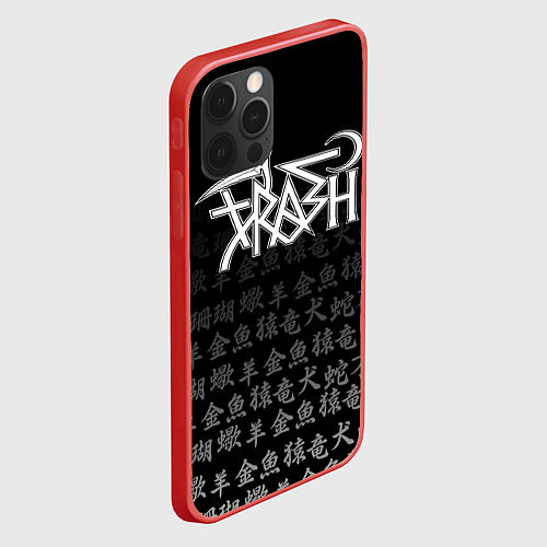 Чехол iPhone 12 Pro GHOSTEMANE / 3D-Красный – фото 2