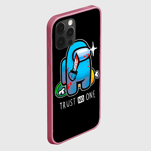 Чехол iPhone 12 Pro Among Us / 3D-Малиновый – фото 2