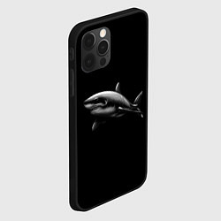 Чехол для iPhone 12 Pro Акула, цвет: 3D-черный — фото 2