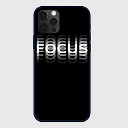 Чехол для iPhone 12 Pro FOCUS: WHITE, цвет: 3D-черный