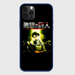 Чехол для iPhone 12 Pro Атака на титанов, цвет: 3D-тёмно-синий
