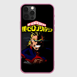 Чехол для iPhone 12 Pro MY HERO ACADEMIA Z, цвет: 3D-малиновый