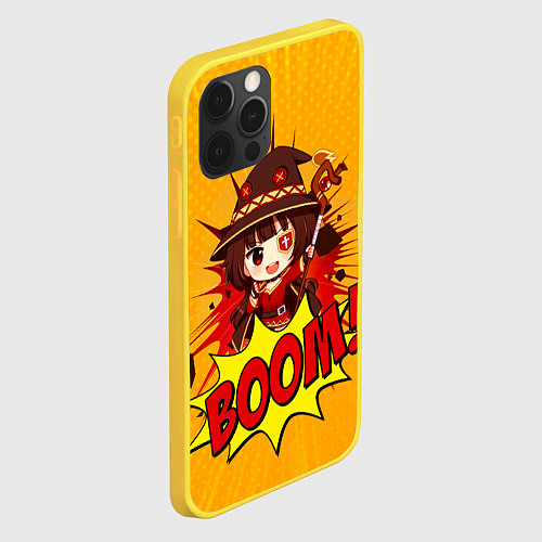 Чехол iPhone 12 Pro Мегумин BOOM / 3D-Желтый – фото 2