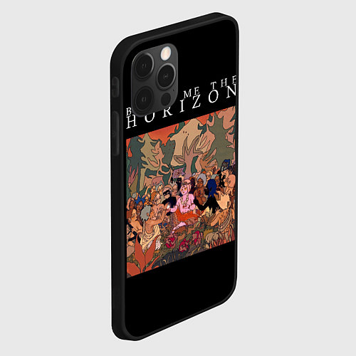 Чехол iPhone 12 Pro BRING ME THE HORIZON / 3D-Черный – фото 2