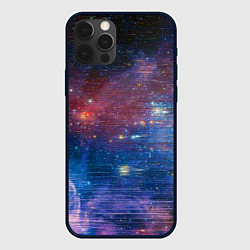 Чехол для iPhone 12 Pro Glitch space, цвет: 3D-черный