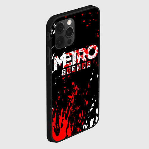 Чехол iPhone 12 Pro METRO EXODUS / 3D-Черный – фото 2