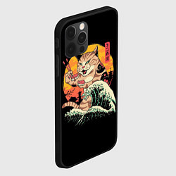 Чехол для iPhone 12 Pro Японский кот, цвет: 3D-черный — фото 2