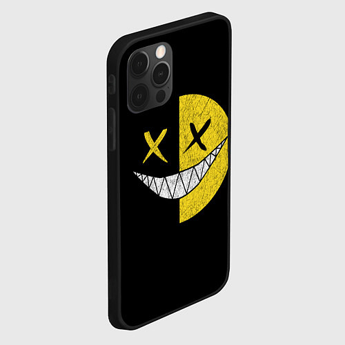 Чехол iPhone 12 Pro SMILE / 3D-Черный – фото 2