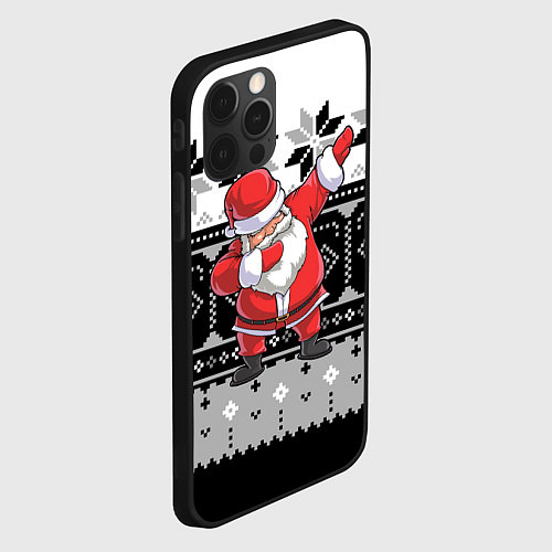 Чехол iPhone 12 Pro Свитер Santa DAB / 3D-Черный – фото 2