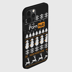 Чехол для iPhone 12 Pro Christmas PornHub, цвет: 3D-черный — фото 2