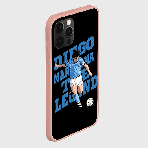Чехол iPhone 12 Pro Diego Maradona / 3D-Светло-розовый – фото 2