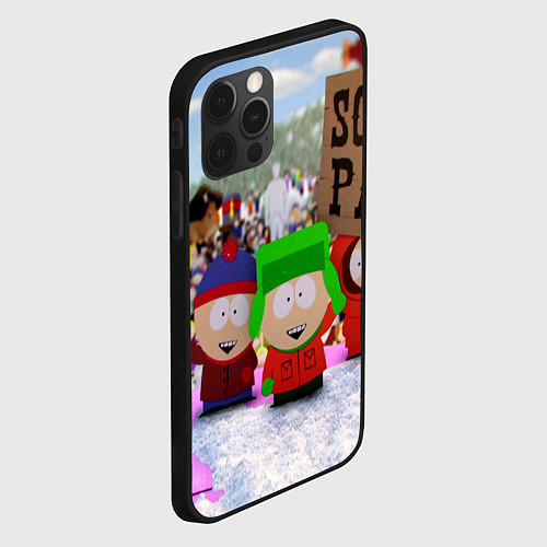 Чехол iPhone 12 Pro Южный Парк South Park / 3D-Черный – фото 2