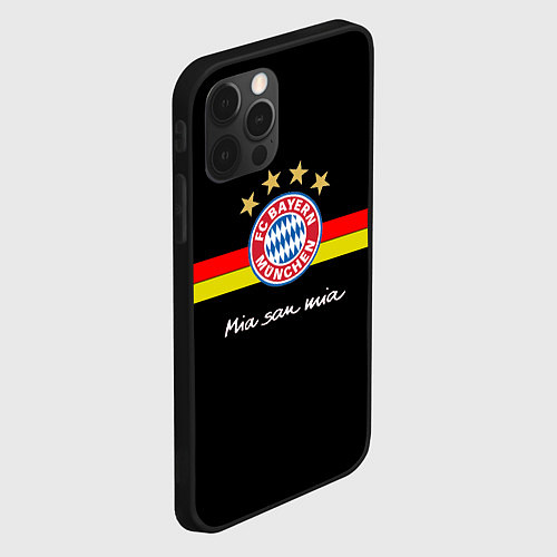 Чехол iPhone 12 Pro Бавария / 3D-Черный – фото 2