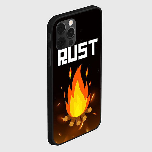 Чехол iPhone 12 Pro RUST / 3D-Черный – фото 2