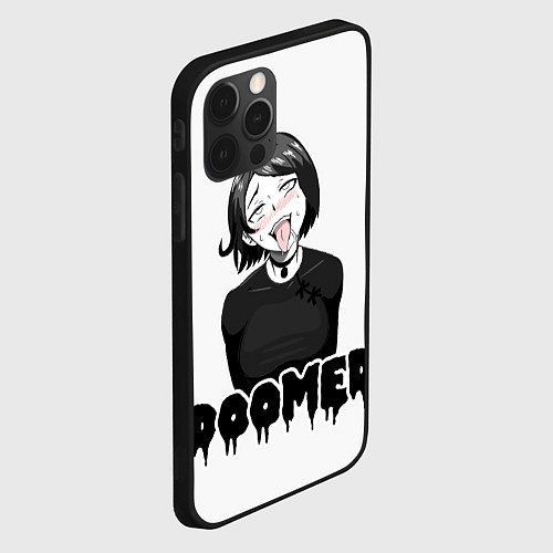 Чехол iPhone 12 Pro Doomer girl / 3D-Черный – фото 2