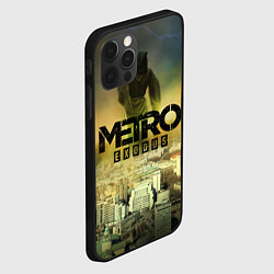 Чехол для iPhone 12 Pro Metro logo, цвет: 3D-черный — фото 2