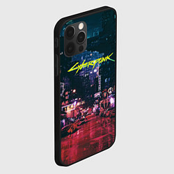 Чехол для iPhone 12 Pro Cyberpunk 2077, цвет: 3D-черный — фото 2