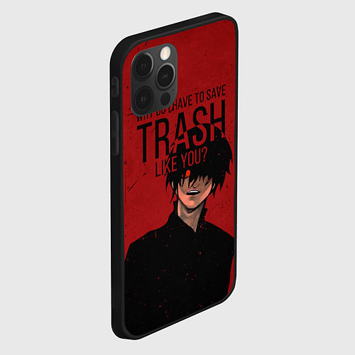 Чехол iPhone 12 Pro Trash / 3D-Черный – фото 2