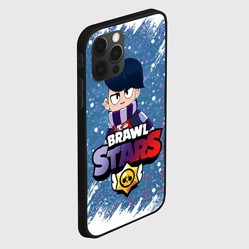 Чехол iPhone 12 Pro Brawl Stars Edgar / 3D-Черный – фото 2