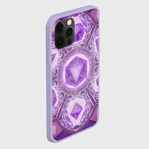 Чехол iPhone 12 Pro DnD Dices: Lavander / 3D-Светло-сиреневый – фото 2