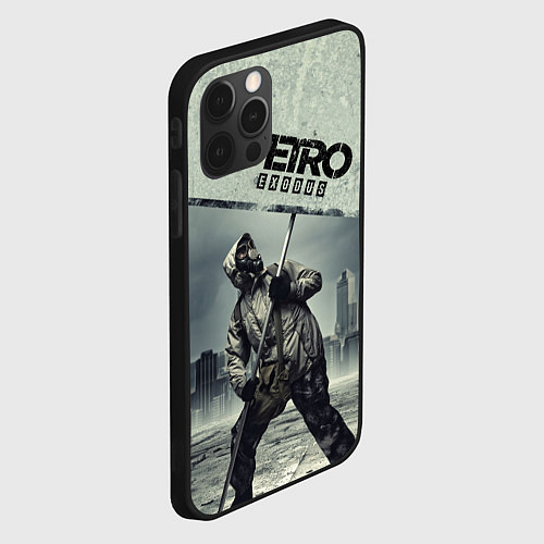 Чехол iPhone 12 Pro Metro Exodus / 3D-Черный – фото 2