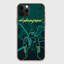 Чехол для iPhone 12 Pro Cyberpunk 2077, цвет: 3D-светло-розовый