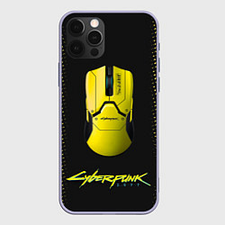 Чехол для iPhone 12 Pro Cyberpunk 2077, цвет: 3D-светло-сиреневый