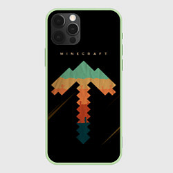 Чехол для iPhone 12 Pro Minecraft, цвет: 3D-салатовый
