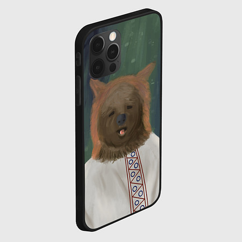 Чехол iPhone 12 Pro Ужас советских детей / 3D-Черный – фото 2