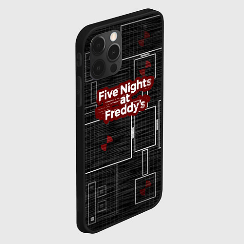 Чехол iPhone 12 Pro Five Nights At Freddy / 3D-Черный – фото 2