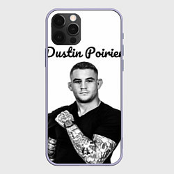 Чехол для iPhone 12 Pro Dustin Poirier, цвет: 3D-светло-сиреневый