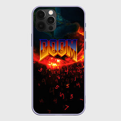 Чехол для iPhone 12 Pro DOOM MARS, цвет: 3D-светло-сиреневый